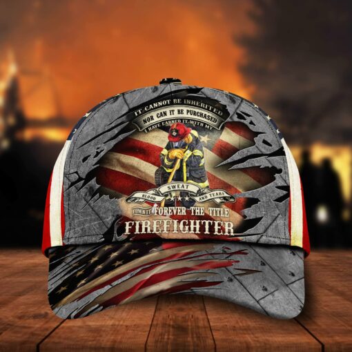 Proud To Be A Firefighter Cap - artsywoodsy