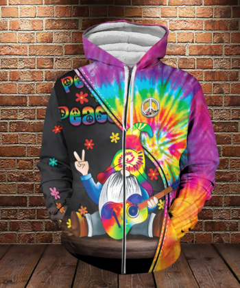 Gnome Hippie Tie Dye Peace 3D All Over / VMHLMH140121
