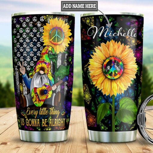 Hippie Gnome Personalized HTR0312010 Stainless Steel Tumbler