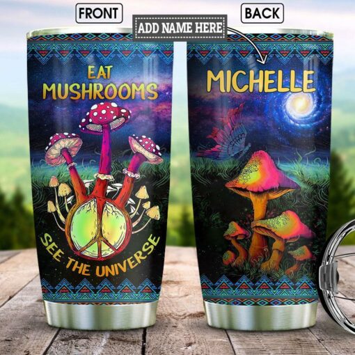 Hippie Mushrooms Personalized KD2 BGX2611003 Stainless Steel Tumbler