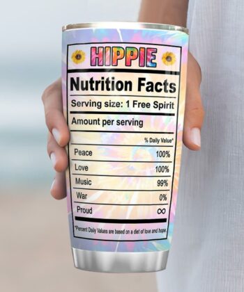 Hippie Facts Personalized NNR2811007 Stainless Steel Tumbler