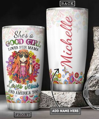 Hippie Girl Personalized HTQ0112006 Stainless Steel Tumbler