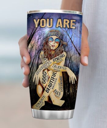 Hippie Girl Personalized NNR2811008 Stainless Steel Tumbler