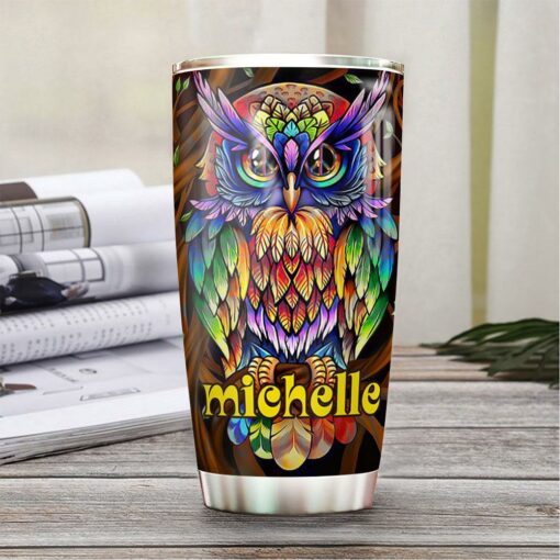 Hippie Owl Personalized HTQ3011003 Stainless Steel Tumbler