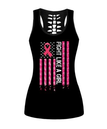 Breast Cancer Hollow Out Tanktop - artsywoodsy