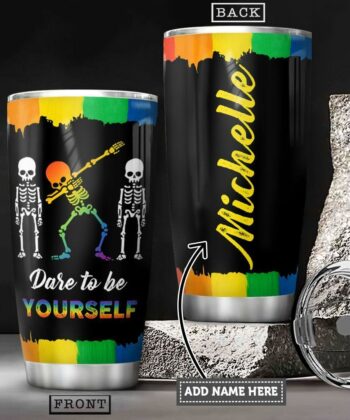 Lgbt Skull Personalized HTC2711006 Stainless Steel Tumbler