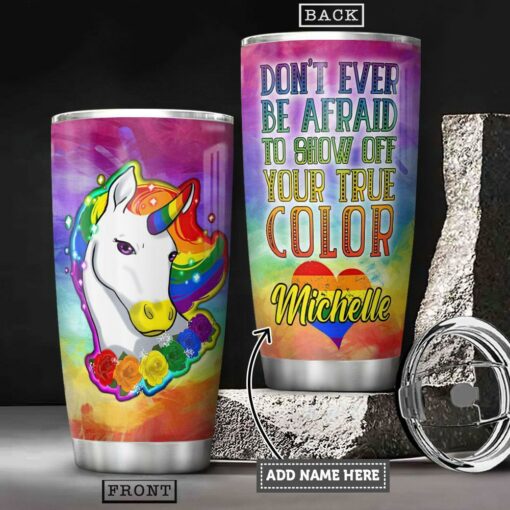 Lgbt Unicorn Personalized HTC2711009 Stainless Steel Tumbler
