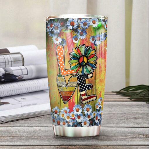 Love Hippie Personalized HTQ1212016 Stainless Steel Tumbler