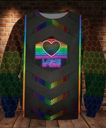 Love Is Love Neon Sign 3D All Over / DVHPQH053221
