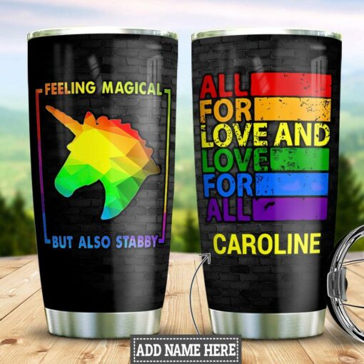 Magic Unicorn LGBT Personalized DNS2811009 Stainless Steel Tumbler
