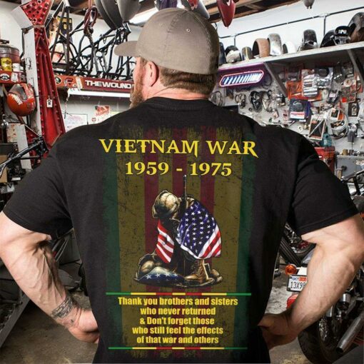 Vietnam War Thank You Brothers And Sisters Who Never Returned 2D T-shirt For Vietnam War Veteran, Vietnam Veteran, Happy Father's Day, Gift For Dad, Gift For Papa - artsywoodsy