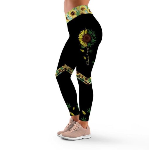 Custom Be A Weed In A World Full Of Roses & Sunflowers Tank Top & Leggings - artsywoodsy