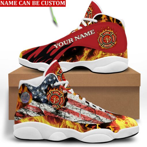 Custom Firefighter Sport Shoes - artsywoodsy