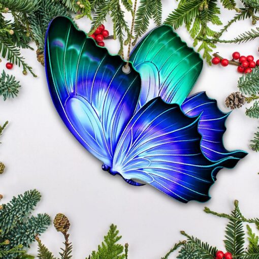 Butterfly Ornament, Christmas Ornament, Christmas Decoration - artsywoodsy