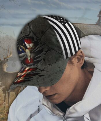 US Flag Deerhunting Cap - artsywoodsy