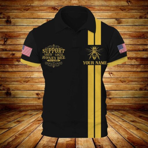 Bee Keeper Old Time No. 1 Brand Polo Shirt For Bee Keepers, Bee Lovers, Happy Father's Day, Gift For Dad, Gift For Papa - artsywoodsy