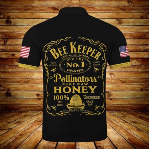Bee Keeper Old Time No. 1 Brand Polo Shirt For Bee Keepers, Bee Lovers, Happy Father's Day, Gift For Dad, Gift For Papa - artsywoodsy