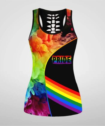 Love Wins Hollow Out Tank Top & Leggings For LGBT Community, Queer Gift, Equality, Lesbian Shirt, Pride Shirt, LGBTQ, LGBT History Month - artsywoodsy