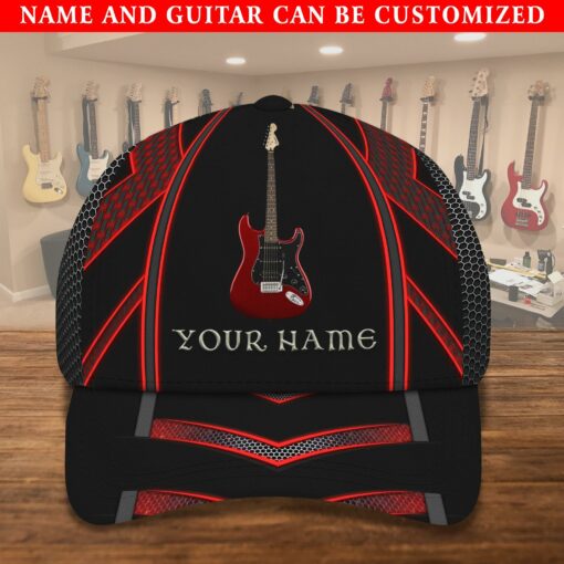 Custom Guitar Cap For Guitarists, Guitar Lovers - artsywoodsy