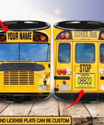 Personalized School Bus Driver Mug - artsywoodsy