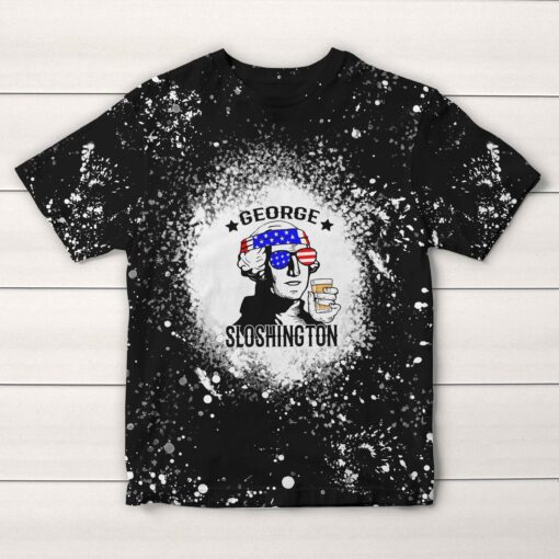 Ben Drankin Drinkin' Like Lincol'n George Sloshington Thomas Drunkerson Abe Dinkin Tie Dye 3D T-shirt, Funny T-shirt For Drinking Lovers, The US Independence Day, 4th of July, Fourth Of July - artsywoodsy