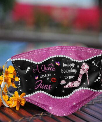 Custom A Queen Was Born In May Face Mask, Birthday Gift, Happy Mother's Day, Gift For Mom - artsywoodsy