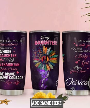 Personalized Hippie Mom To Daughter HLZ0912016 Stainless Steel Tumbler