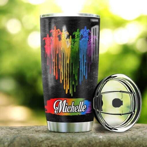 Personalized LGBT Turtle HHZ1411027 Stainless Steel Tumbler