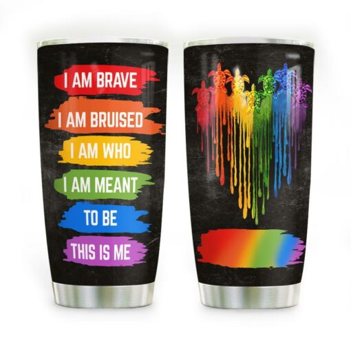 Personalized LGBT Turtle HHZ1411027 Stainless Steel Tumbler