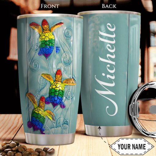 Personalized Turtle LGBT HHZ2611024 Stainless Steel Tumbler