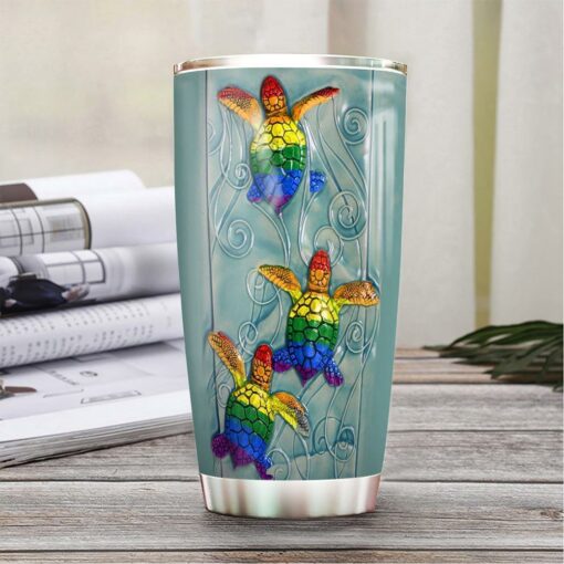 Personalized Turtle LGBT HHZ2611024 Stainless Steel Tumbler