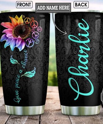 Sunflower Hippie Personalized KD2 HNM2811006 Stainless Steel Tumbler