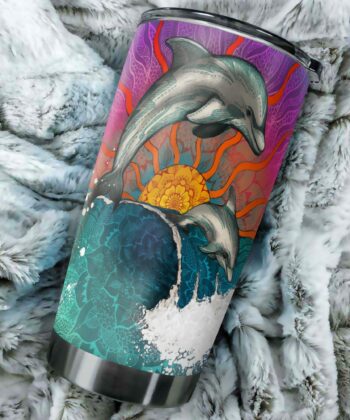 Hippie X Dolphin Tumbler Hippie Dolphin Sunset