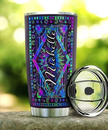 Trippy Hippie Personalized HTQ1112015 Stainless Steel Tumbler