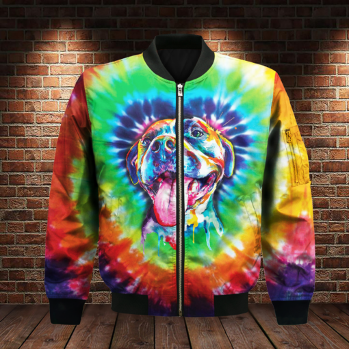 Hippie Pitbull Tie Dye 3D All Over / VMHLMH220121