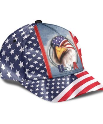 Love America Independence Day Eagle Flag Classic Cap / NTDPVL080521