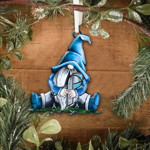 Blue For Diabetes Awareness Ornament, Christmas Ornament - artsywoodsy