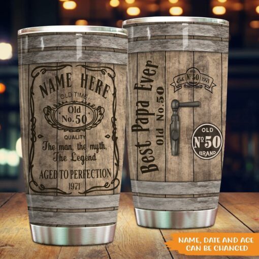 Dad Custom Tumbler Dad The Man The Myth The Legend Personalized Gift