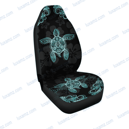 Hawaii Blue Turtle And Hibiscus Car Seat Covers