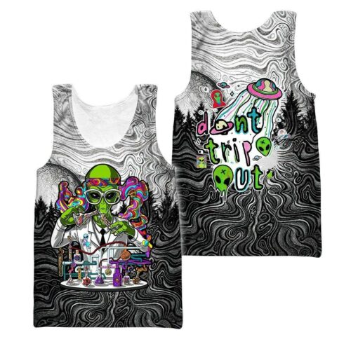 Alien Hippie Trip 3D All Over Printed Unisex Shirts AM122036HH