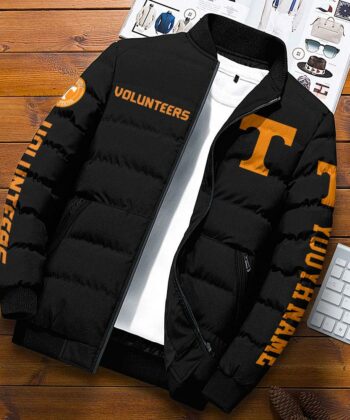 NCAA Custom Name Tennessee Volunteers Personalized Unisex Adults Sports Packable Lightweight Puffer Jacket Gifts For Football Lovers_PHG2610