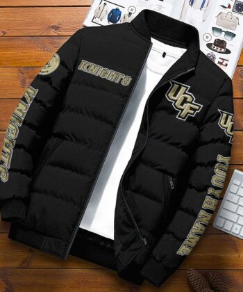 NCAA Custom Name UCF Knights Personalized Unisex Adults Sports Packable Lightweight Puffer Jacket Gifts For Football Lovers_PHG2610