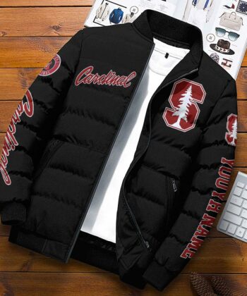 NCAA Custom Name Stanford Cardinal Personalized Unisex Adults Sports Packable Lightweight Puffer Jacket Gifts For Football Lovers_PHG2610