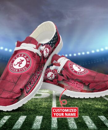 Alabama Crimson Tide H-D Shoes Custom Name New Arrivals T1610H52627
