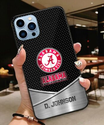 Alabama Crimson Tide Team Phone Case Custom Your Name, Sport Phone Case, Sport Accessories, Sport Gifts ETRG-51255