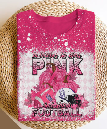 Albany Great Danes Bleached Sweatshirt, Tshirt, Hoodie, In October We Wear Pink And Watch Football, Cancer Awareness, Sport Shirts For Fan EHIVM-52076