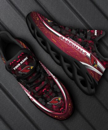 Arizona Cardinals Football Team Max Soul Shoes, Custom Your Name ETRG-28614