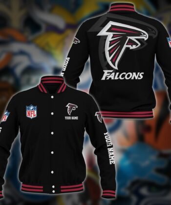 Atlanta Falcons Baseball Jacket Custom Your Name, Sport Baseball Jacket, Sport Gifts ETRG-48203