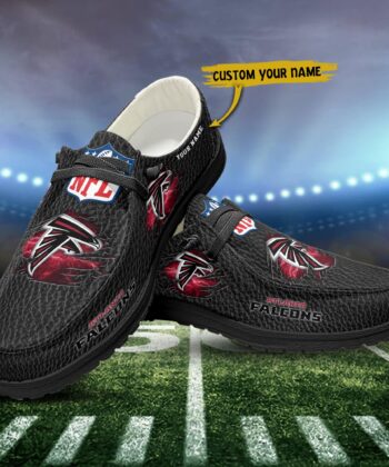 Atlanta Falcons H-D Shoes Custom Your Name, White H-Ds, Black H-Ds, Sport Shoes For Fan , Fan Gifts ETRG-52072