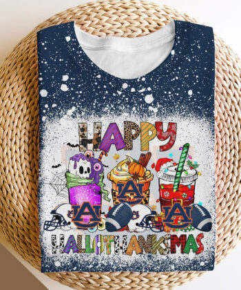 Auburn Tigers Bleached Sweatshirt, Tshirt, Hoodie,  Sport Shirts, Happy Hallothanksmas, Sport Shirts For Fan EHIVM-52152